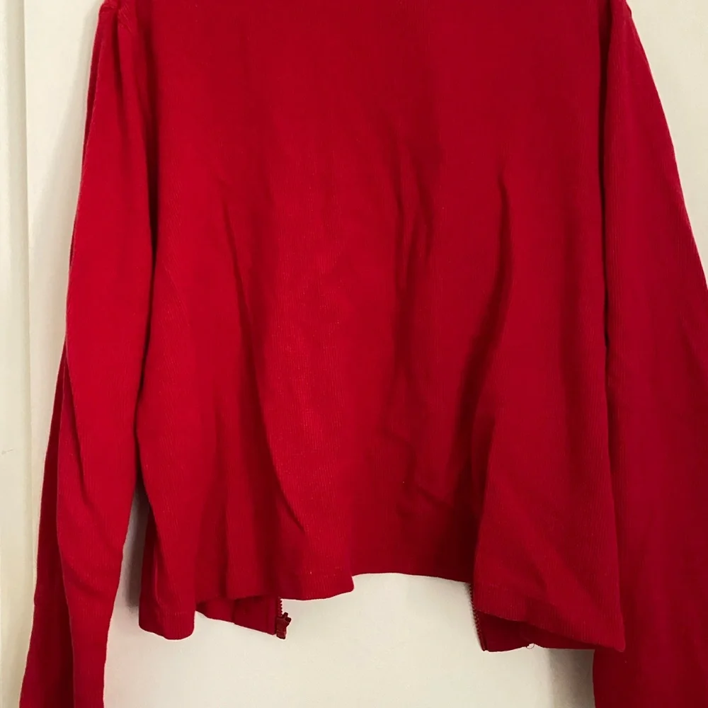 Limited Size XL Color Red Zip-Up Sweater - Picture 4 of 5